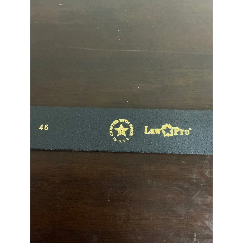 LawPro Belt Men's 46 Garrison Belt‎ Leather Smooth Workwear Uniform Belt New